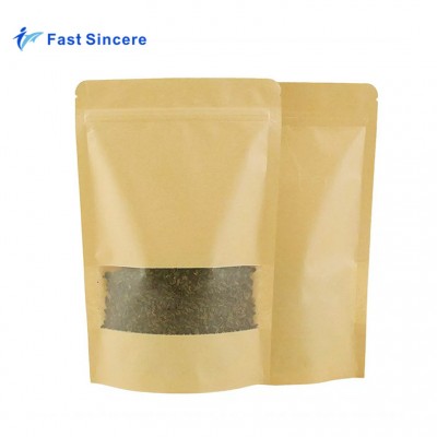 Food Grade China Packaging Brown Kraft Paper Bag For Flour Packaging