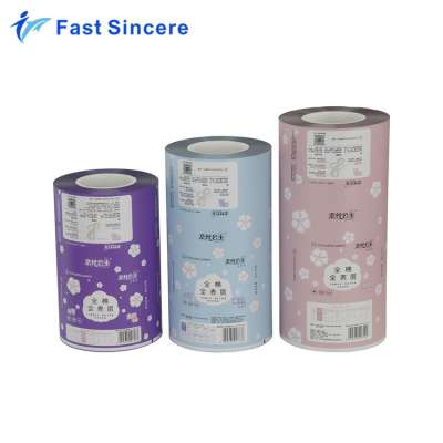 Eco-friendly material custom wet wipes color laminating film