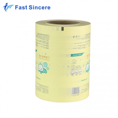 Manufacturers promotional pe film packaging rolls for wet wipes